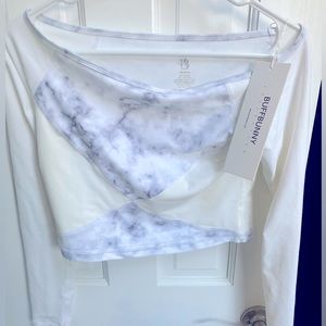 BUFFBUNNY marble crop top. New with tags.